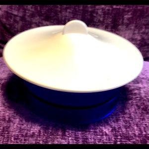 Tupperware Preludio Dip Bowl Blue with White Cover
